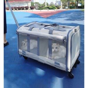 고양이 바퀴 산책가방 이동장 소형견 반려견