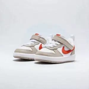 나이키 코트 버로우 로우 에센셜 TD 키즈 유아 운동화 그레이