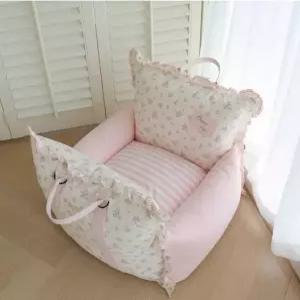 차량용 강아지 카시트 이동가방 차시트 침대 방수 반려동물 소형견 보조석