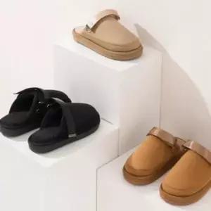 여성 겨울 스트랩 웜 컬 실내화 버클 사무실 퍼 슬리퍼 털슬리퍼 털신발 사무실 겨울 여성슬리퍼 패딩부츠