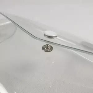 똑딱이 투명 PVC 파우치 중형 투명파우치 비닐파우치 여행용파우치 PVC파우치 사각파우치