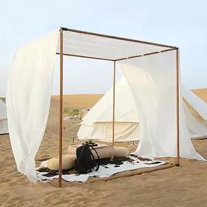 조립식 촬영 캐노피 웨딩 소품 해변 테라스 우드 야외 옥상 텐트 프레임 호텔 커튼