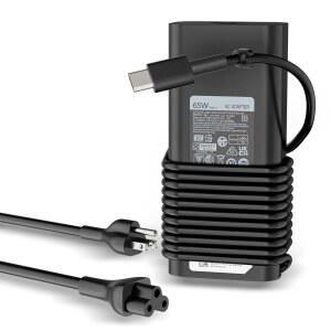 Dell Latitude 5520 5420 5290 7340 5340 5440 7400 7440 7450 2in1 시리즈 Xps 13 9320 9370 Inspiron 14 16 7430 20V 3.25A HA65NM190 노트북 충전기용 65w 전원 코드 AC 어댑터 USB 타입 교체