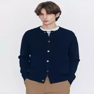 지오다노 남성 봄 가디건 라운드 하프밀란 가디건 056503