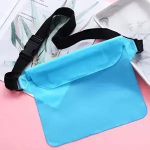 수영장 힙색 워터파크 핸드폰 소품보관 블루 방수가방-WFI0NAG