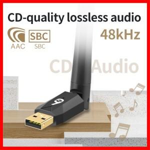 200M 블루투스 6.0 어댑터 USB 5.4 동글 드라이버 프리 윈도우 11/10/8.1 마우스 키보드 오디오 수신기 송