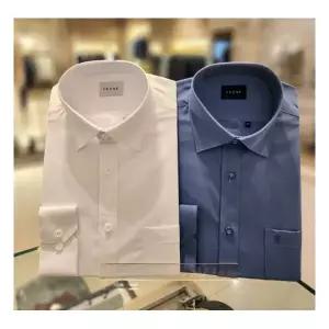 예작남자정장 모달스판기본솔리드2종화이트블루사계절인기 일반핏긴팔와이셔츠 148919