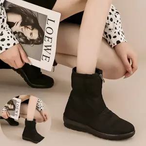 미들부츠 부드러운주름패딩부츠 퍼안감 방한부츠1308