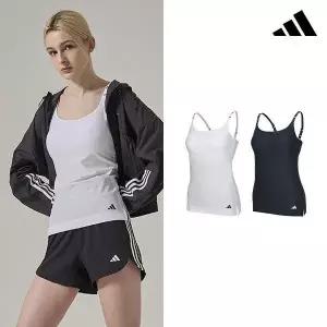 아디다스 여성 피케 쿨메쉬 브라탑 2종 세트 끈형