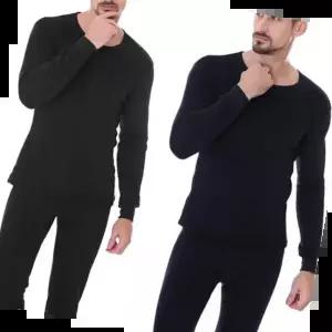 남자내의 데일리 남자 안감 스티치 기모 방한 내의 세트