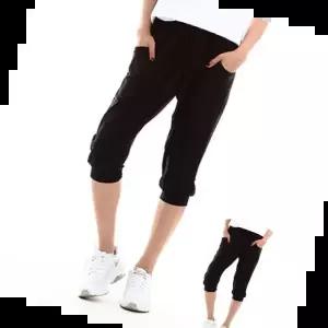 여성쿨바지 여자 여름철 시원한 쿨 아이스 블랙 7부바지