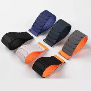 삼성 갤럭시 워치 7 6 5 4 클래식/기어 3용 20mm 22mm 스포츠 스트랩 화웨이 워치 GT5 GT4용 마그네틱 실리