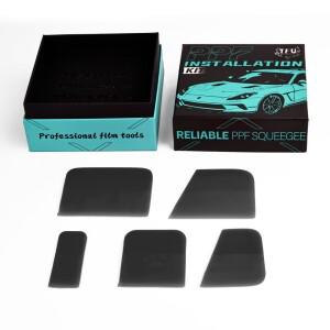 KUNAISI 5pcs PPF 스퀴지 키트 선물 상자-전문 안티 스크래치 비닐 랩 자동차 필름 틴팅 스크레이퍼 및 유