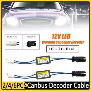 오류 없는 부하 저항 와이어링 캔버스 디코더 케이블 범용 LED 경고 취소 디코더 T10 T15 W5W 194 501 2 개