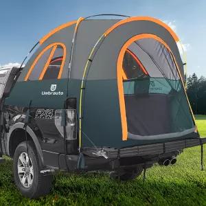 트럭 침대 텐트 6.5피트 캠핑용 움부라토 픽업 쉽게 설치 방수 PU3000mm 캐노피 휴대용 2인용 넉넉한