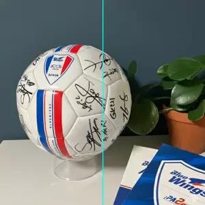 원형 홀더 꽂이 사인볼 공 축구공 거치대 투명