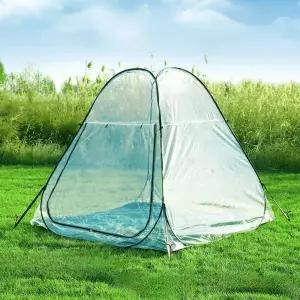 원터치 투명텐트 그늘막 야외 투명 쉘터 바람막이 방풍 감성