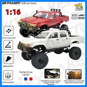 WPL C64-1 RC카 1:16 Hailax 2.4G 4륜구동 무선 조종 픽업트럭 조종 가능 LED 라이트 전동 장난감 오프로드