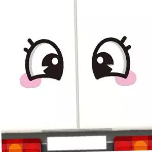 270x303mm 대형 차량스티커 고휘도 반사 왕눈이 8