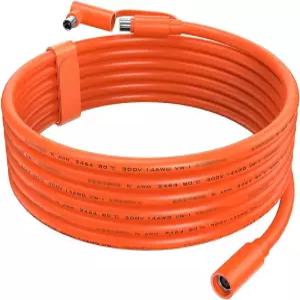 태양열 발전기용 톤톤 14AWG 8mm 연장 케이블 10FT 3M DC7909 패널 GZ 예티 아커 재커리 휴대용 발전소용