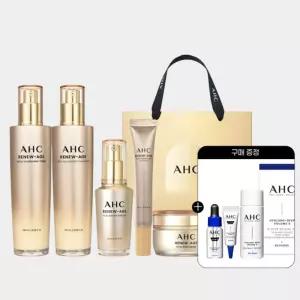AHC 리뉴에이지 토탈 기초 4종 세트 스킨 로션 크림 아이크림 (디럭스키트 증정)