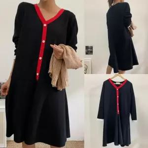 위쉬몰 BS 레드라인브이넥원피스(X129H601) 빅사이즈