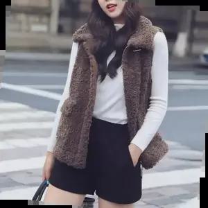 여성 양털 하이넥 집업 조끼 1P 데일리 후리스 겨울