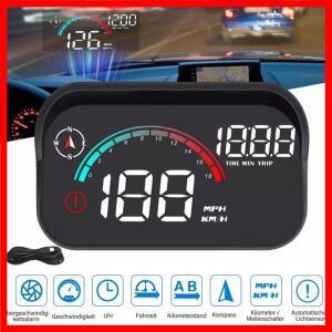 M22 자동차 HUD 헤드업 디스플레이 유니버설 디지털 GPS 속도계 HD LCD 프로젝션 윈드실드용