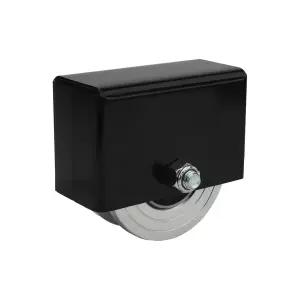 조이트레이스 헤비 듀티 4인치 V-그루브 슬라이드 게이트 휠 용접 브래킷 박스 - 3000파운드 용량 슬라이딩