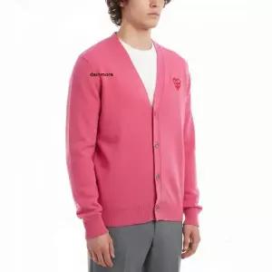 꼼데가르송 더블 레드 하트 와펜 가디건 25FW