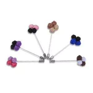 매듭 컬러 부토니에 조화핀 꽃핀 혼주용 정장용 웨딩용 행사소품 꽃모양 핀코사지