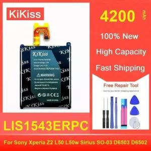 엑스페리아 Z2 L50 L50w SO-03 D6503 D6502용 Kikiss 배터리 4200Mah LIS1543ERPC