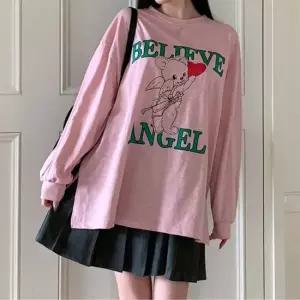 다솜결 트임박스 맨투맨 엔젤 티셔츠 홈웨어