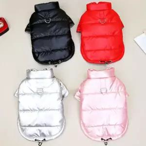 뽀글이조끼 후스토리 유광 무지 하네스 패딩자켓