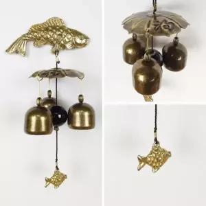 황동 잉어 문종 3종-우 현관 출입 풍경 도어벨 (KYR-W5F0D08)