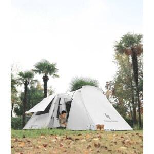 샤크팡 리빙쉘텐트 감성 거실형 텐트 4인용 쉘터 대형 5인용 캠핑 터널형