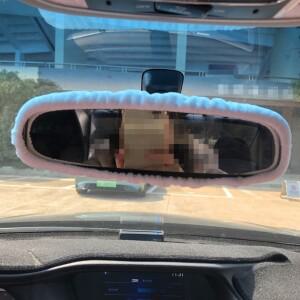 새로운 귀여운 만화 스타일 후방 거울 커버 탄력 있는 자동차 곰 토끼