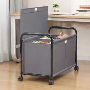 가정용 실내 바구니 제품 바퀴달린 인테리어 장식 수납 다용도 사무용 이동식 소품