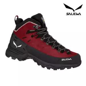 살레와 여성 알파인 메이트 윈터 미드 PTX 파워텍스 등산화 시라/블랙