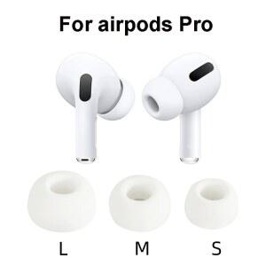 최신 소프트 실리콘 이어폰 팁 Airpods Pro 3 Pcs 용 이어 플러그 커버 Airpods 3 용 L M S 사이즈 헤드폰 이어팁