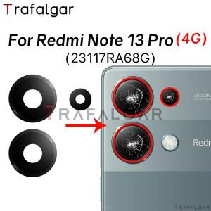 Xiaomi Redmi Note 13 Pro 4G 23117RA68G 용 후면 카메라 유리 렌즈 접착 스티커로 교체