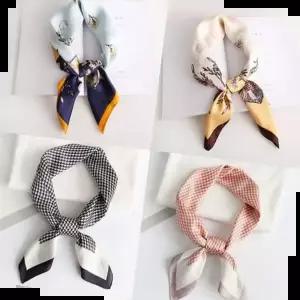 유니크 패턴 10종 실크 스카프