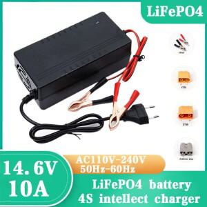 Lifepo4 배터리 충전용 고속 충전기 14.6V 10A 100-240V 입력 12V 12.8V 4S Lifepo4 배터리 충전기