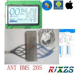 20S 120A/140A/180A LiFePO4 BMS/PCM/PCB 배터리 보호 보드 20 팩 18650 LFP 셀 ANT BMS 스마트