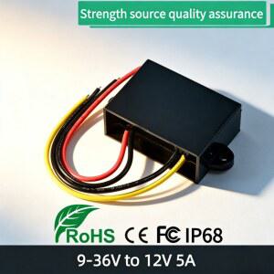 자동 부스트 레귤레이터 9V 36V에서 12V 태양광 5A 오디오 LED LCD 시스템 컨버터 방수 자동차 TV 60W 볼트