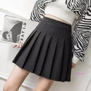 플리츠 테니스스커트 겨울스커트 주름치마 A라인 모직abc464
