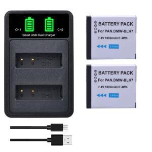 카메라 배터리 DMW-BLH7 충전기 파나소닉 루믹스 DMC-GM5 GF9 LX10