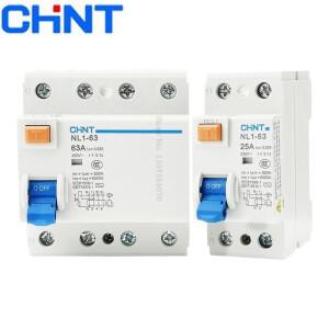 CHINT NL1-63 CE RCCB 50HZ 전자기 누설 잔류 전류 보호 1P + N 2P 3P 4P 63A 40A 25A 30mA