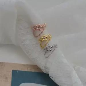 플라워 모티브 체인 드롭 형태 귀걸이 커프 안뚫는귀걸이 이어커프 귀찌 피어싱 귀찌모음