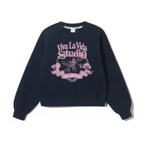 비바라비다 기모선택 큐피드 우먼 세미 크롭 맨투맨 1935090